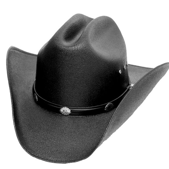 Western Cowboy Hat - Black Cattleman - Conchos - Picture 1 of 1